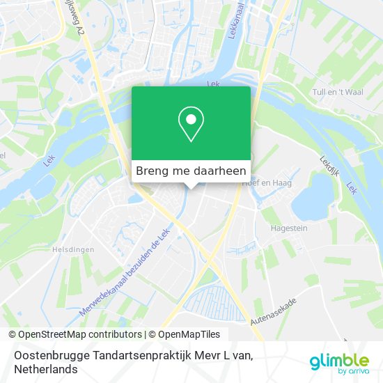 Oostenbrugge Tandartsenpraktijk Mevr L van kaart