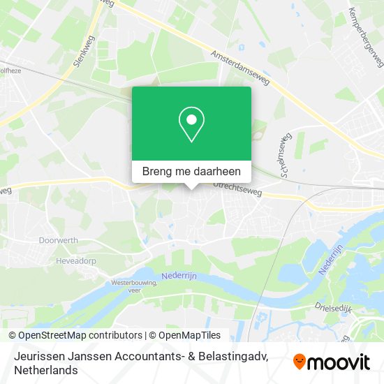 Jeurissen Janssen Accountants- & Belastingadv kaart