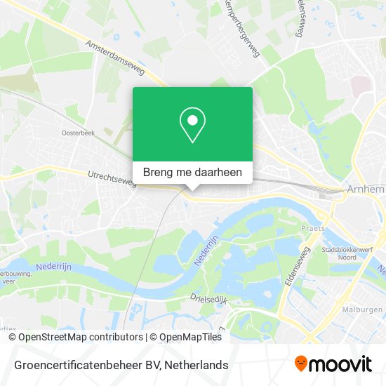 Groencertificatenbeheer BV kaart