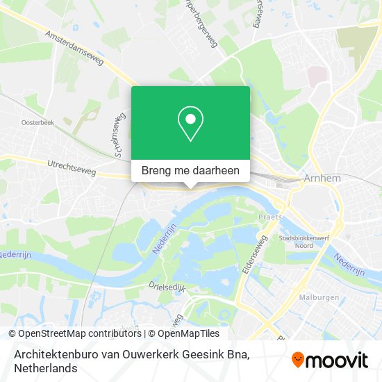 Architektenburo van Ouwerkerk Geesink Bna kaart