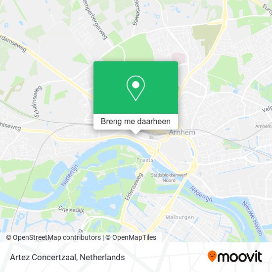 Artez Concertzaal kaart