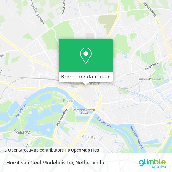 Horst van Geel Modehuis ter kaart