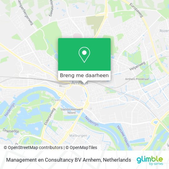 Management en Consultancy BV Arnhem kaart