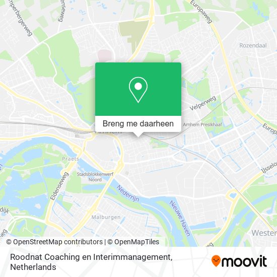 Roodnat Coaching en Interimmanagement kaart