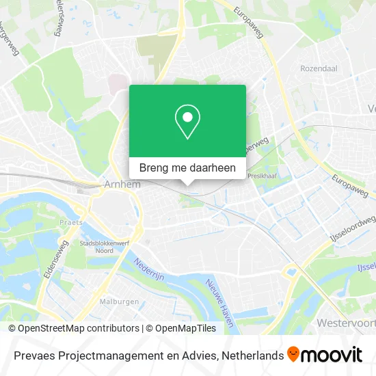 Prevaes Projectmanagement en Advies kaart