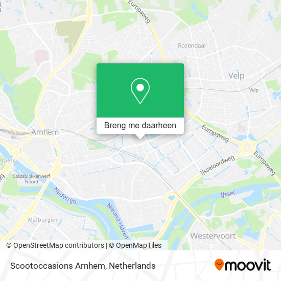 Scootoccasions Arnhem kaart