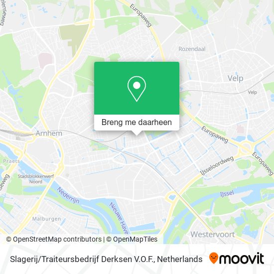 Slagerij / Traiteursbedrijf Derksen V.O.F. kaart