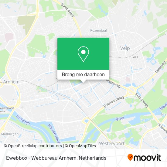 Ewebbox - Webbureau Arnhem kaart