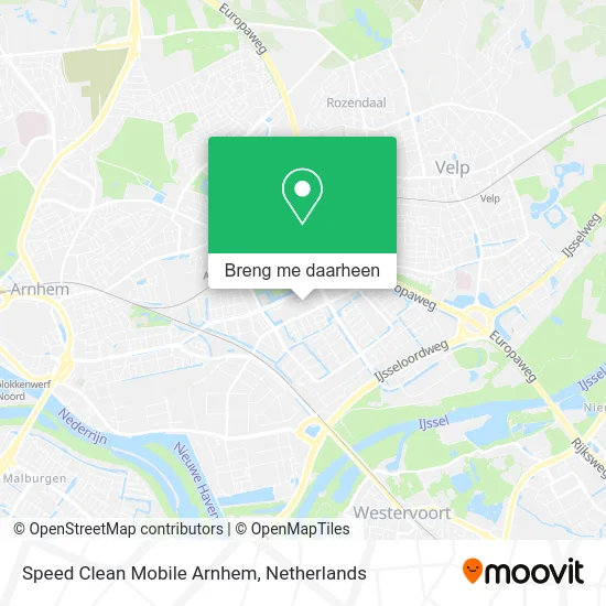 Speed Clean Mobile Arnhem kaart