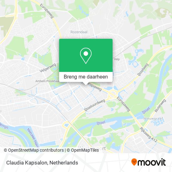 Claudia Kapsalon kaart