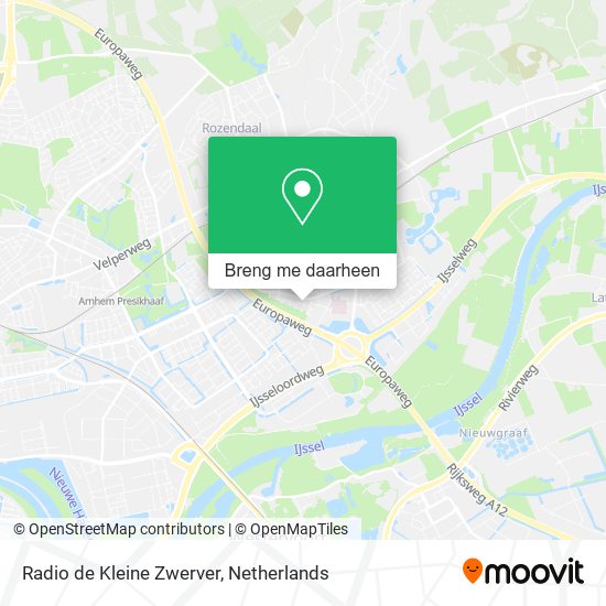 Radio de Kleine Zwerver kaart