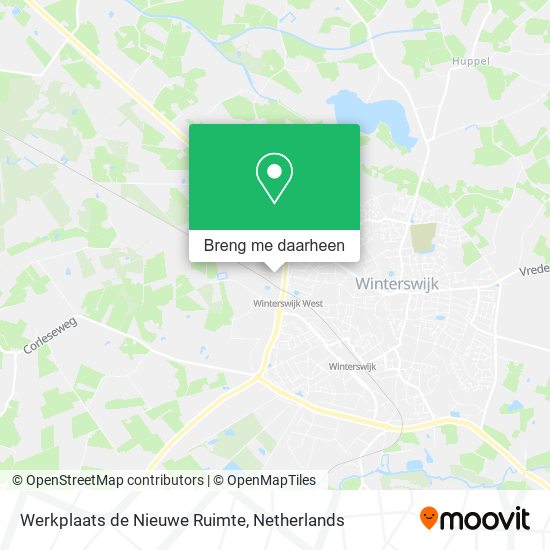 Werkplaats de Nieuwe Ruimte kaart