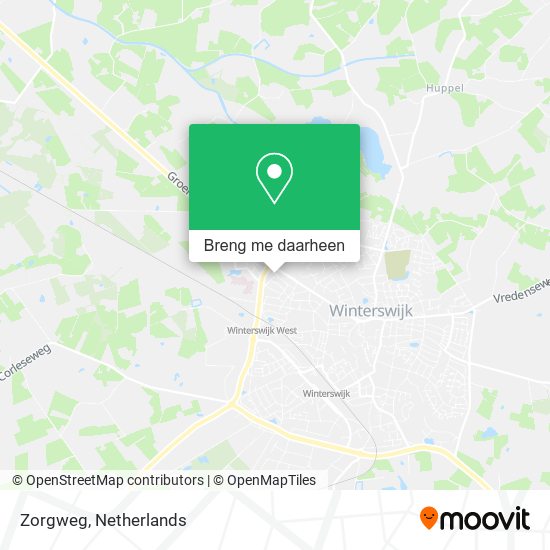 Zorgweg kaart