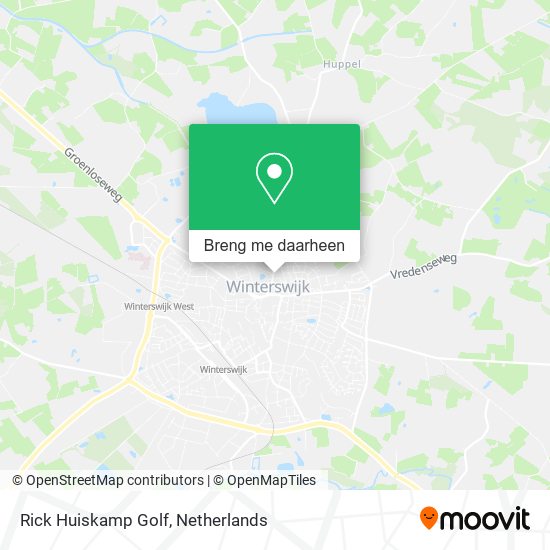 Rick Huiskamp Golf kaart