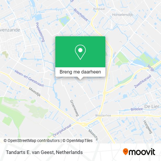 Tandarts E. van Geest kaart