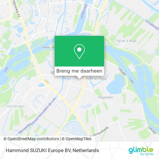 Hammond SUZUKI Europe BV kaart