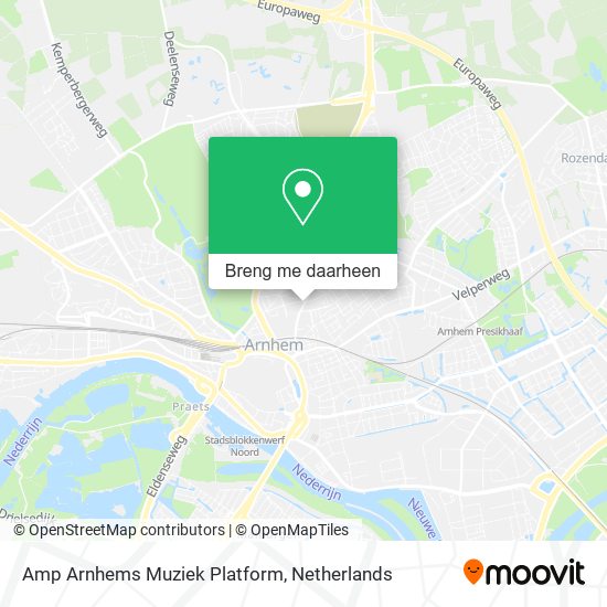 Amp Arnhems Muziek Platform kaart
