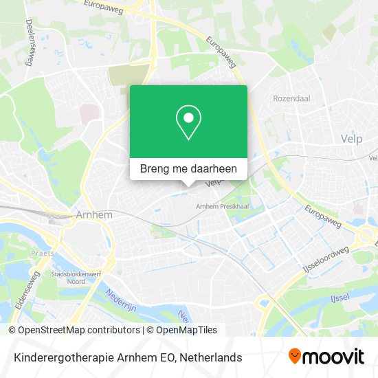 Kinderergotherapie Arnhem EO kaart