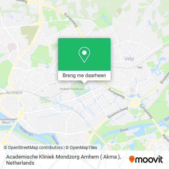 Academische Kliniek Mondzorg Arnhem ( Akma ) kaart