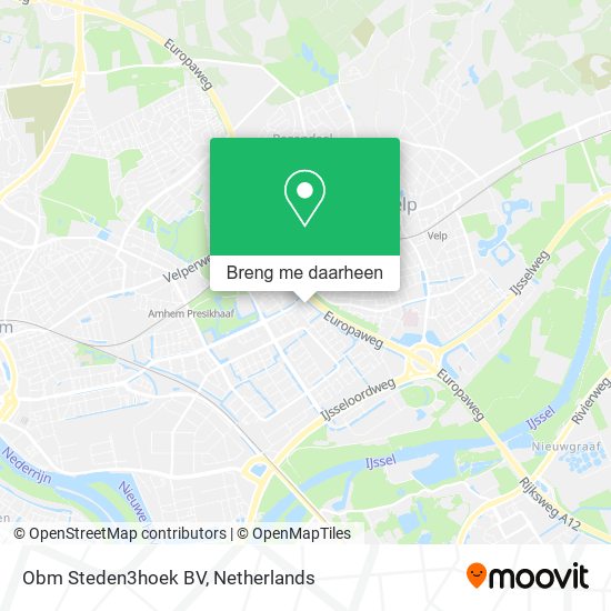 Obm Steden3hoek BV kaart