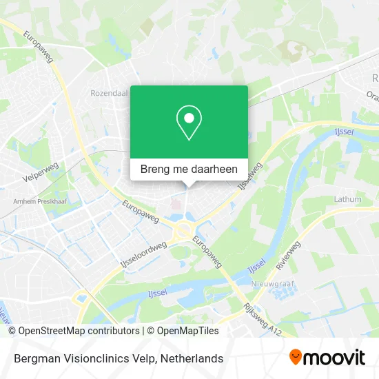 Bergman Visionclinics Velp kaart