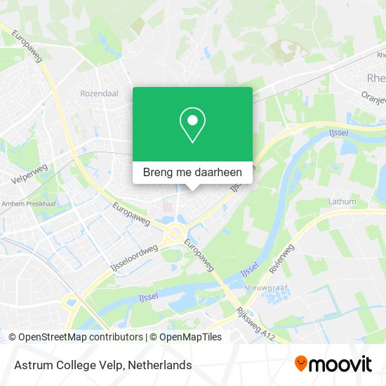 Astrum College Velp kaart