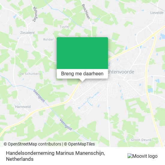 Handelsonderneming Marinus Manenschijn kaart