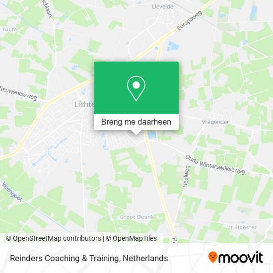 Reinders Coaching & Training kaart