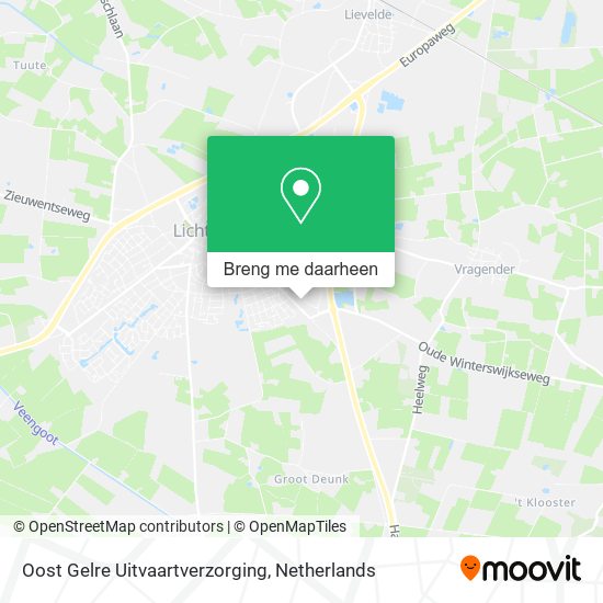 Oost Gelre Uitvaartverzorging kaart