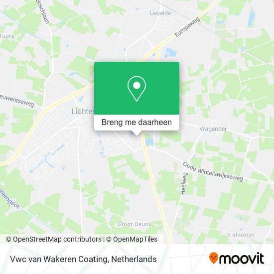 Vwc van Wakeren Coating kaart