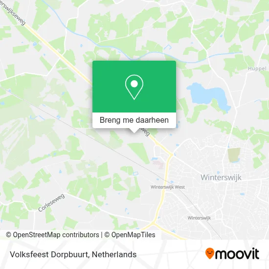 Volksfeest Dorpbuurt kaart