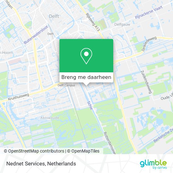 Nednet Services kaart