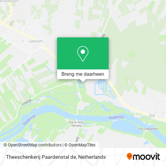 Theeschenkerij Paardenstal de kaart