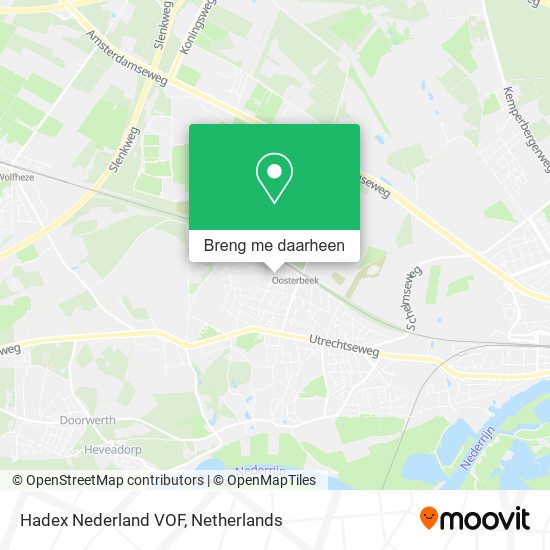 Hadex Nederland VOF kaart