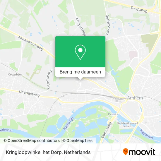 Kringloopwinkel het Dorp kaart