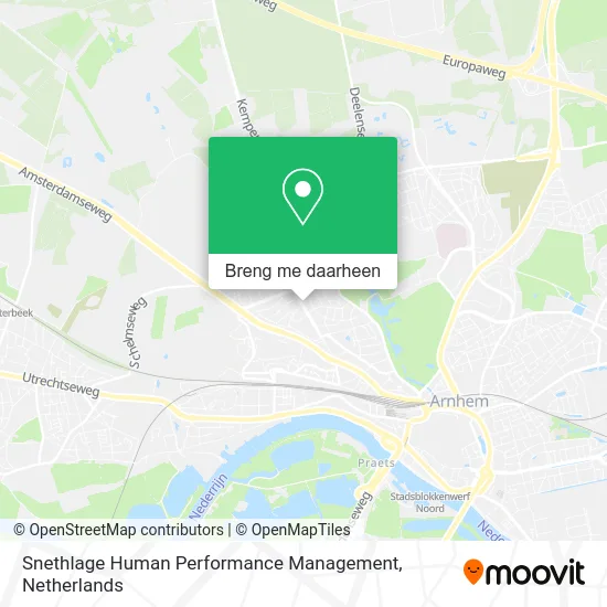 Snethlage Human Performance Management kaart