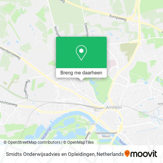 Smidts Onderwijsadvies en Opleidingen kaart
