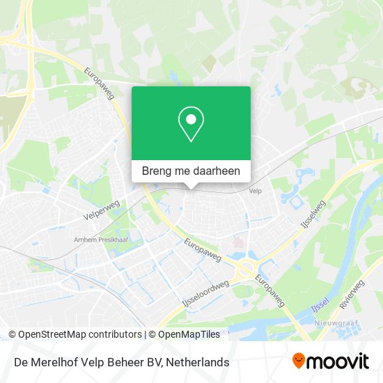 De Merelhof Velp Beheer BV kaart