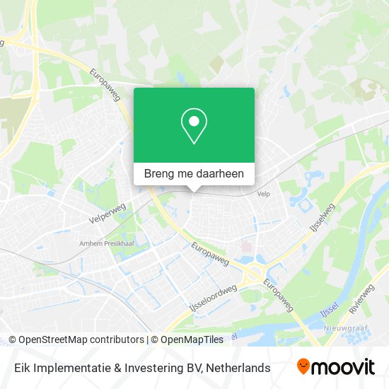 Eik Implementatie & Investering BV kaart