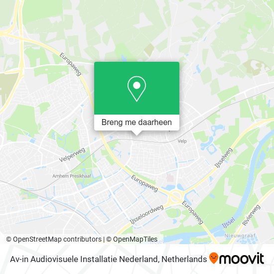 Av-in Audiovisuele Installatie Nederland kaart
