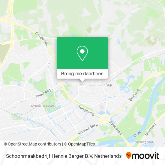 Schoonmaakbedrijf Hennie Berger B.V kaart