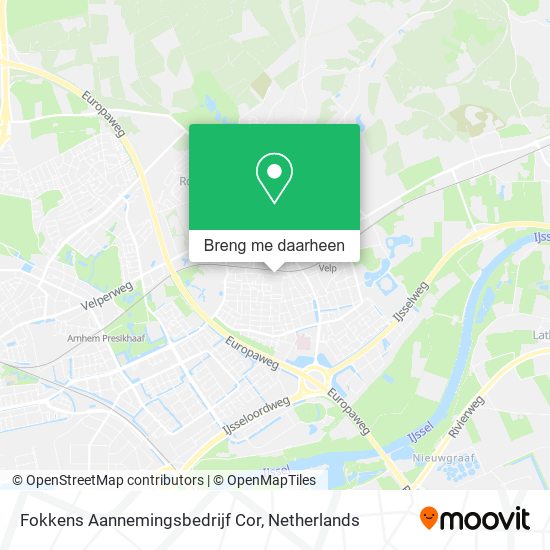 Fokkens Aannemingsbedrijf Cor kaart