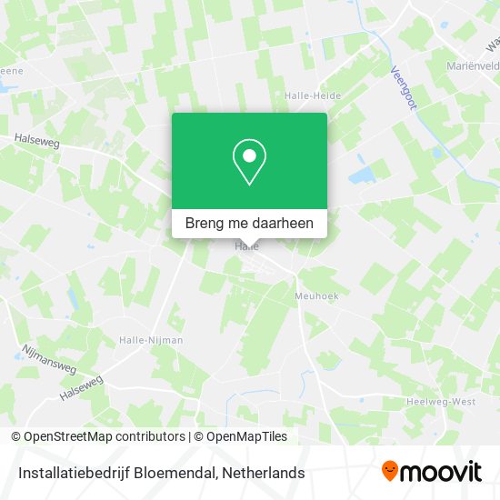 Installatiebedrijf Bloemendal kaart