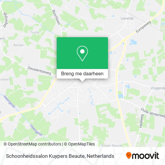 Schoonheidssalon Kuypers Beaute kaart