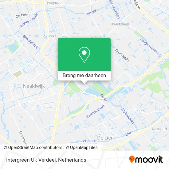 Intergreen Uk Verdeel kaart