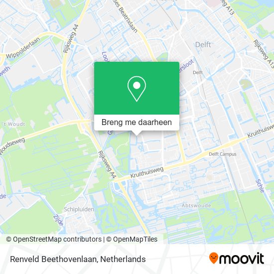 Renveld Beethovenlaan kaart