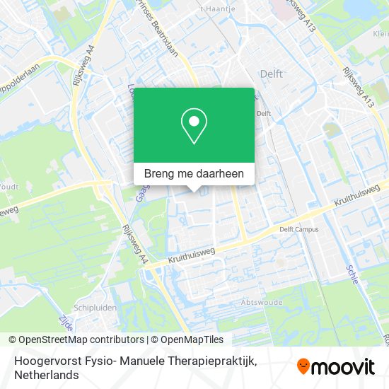 Hoogervorst Fysio- Manuele Therapiepraktijk kaart