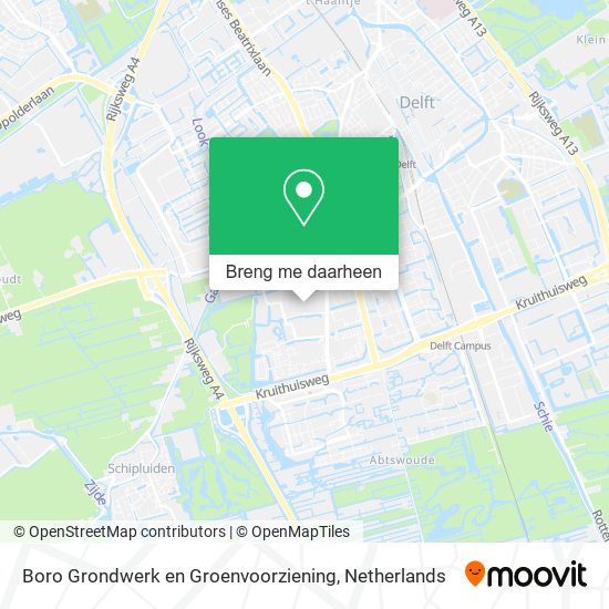 Boro Grondwerk en Groenvoorziening kaart