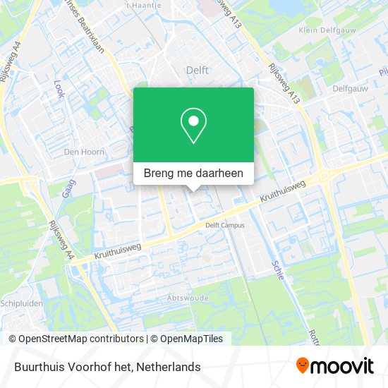 Buurthuis Voorhof het kaart