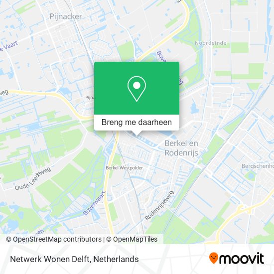 Netwerk Wonen Delft kaart